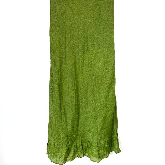 NWT Mes Desmoiselles Nuval Green Cotton Maxi Dress Size 38/US 6 - Picture 15 of 16